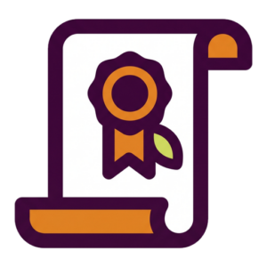 Icon: Zertifikat – zertifizierte Kursleiterin